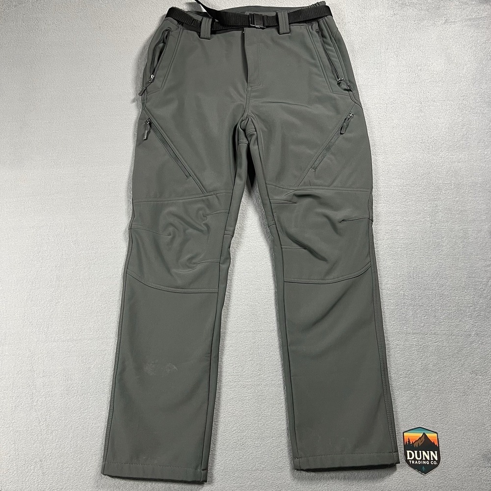 Free Soldier Pants Mens 34x32 Gray Tactical Gear Relaxed Cargo Fleece Lined